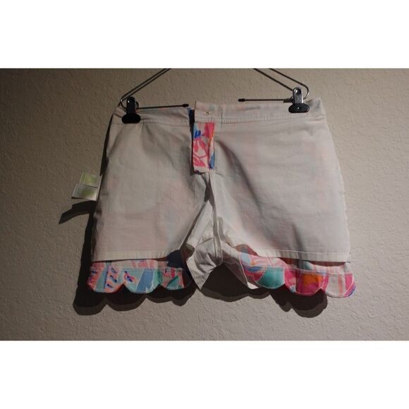 Lilly Pulitzer Colette Scalloped Skort Out to Sea Size 6 Zip Fly Womens - Picture 7 of 9